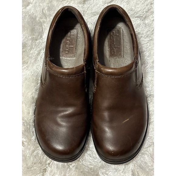 Dansko Other - Dansko Mens Brown Leather Loafers Slip Resistant Shoes Size 45 11.5/ 12 Work